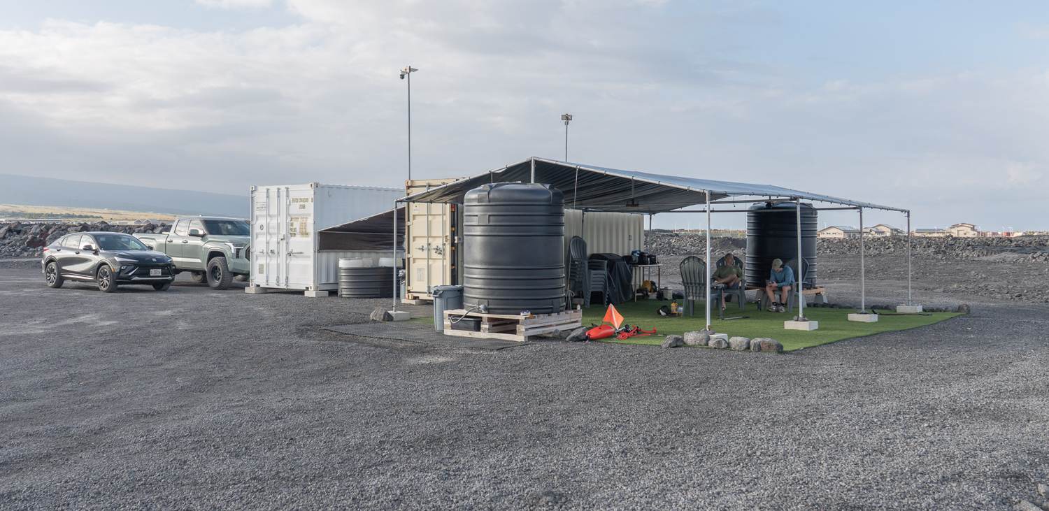 Covered teaching area at the Kona Training Facility